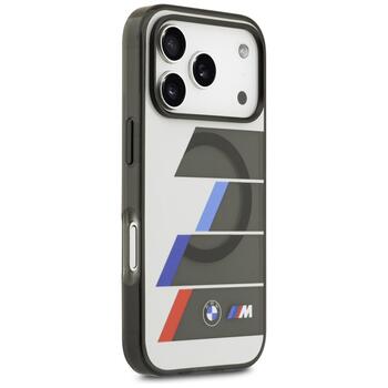 BMW M IML Metal Buttons Tricolor Lines MagSafe Case Защитный Чехол для Apple iPhone 17 Pro Max (BMHMP17X25HTTRIA)