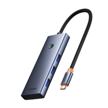 Baseus UltraJoy 7in1 USB Hub Savienotājs USB-C – HDMI / 3×USB 3.0 / SD/TF (B00052803811-00)