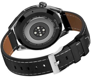 Rubicon RNCE88-1 Smartwatch Смарт-часы с силиконовым ремешком + кожаным ремешком / чёрный (RNCE88-1)