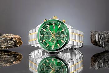 Giewont Chronograph Sapphire Vīriešu pulkstenis / sudrabaini zaļš (GW7290-B7)