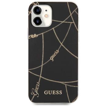 Guess GUHCP12SPCUCHBK Gold Chain Collection Защитный чехол для iPhone 12 mini 5,4