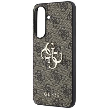 Guess Leather 4G Metal Logo Case Aizsargapvalks priekš Samsung Galaxy A57 5G / brūns (GUHCSA574GMGBR)