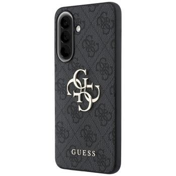 Guess Leather 4G Metal Logo Case Защитный чехол для Samsung Galaxy A37 5G / чёрный (GUHCSA374GMGGR)