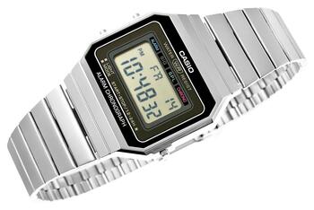 CASIO A700WE-1AEF Unisex pulkstenis / Sudraba (A700WE-1AEF)