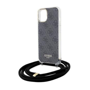 Guess GUHCP15SHC4SEK Crossbody Cord 4G Print Защитный чехол для iPhone 15 / 14 / 13 6.1