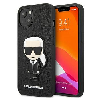 Karl Lagerfeld KLHCP13SOKPK Saffiano Ikonik Karl`s Patch Aizsargapvalks priekš iPhone 13 mini 5,4