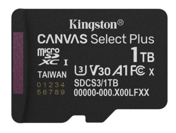 Kingston Canvas Select Plus MicroSDXC Карта памяти 1TB (SDCS3/1TB)