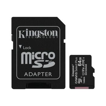 Kingston Canvas Select Plus Карта Памяти microSDXC / 64GB / 100 MB/s + Адаптер (SDCS2/64GB)