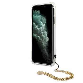 Guess GUHCN58KSPEGO Peony Chain Collection Aizsargapvalks priekš iPhone 11 Pro 5,8