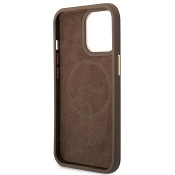 Guess GUHMP14LU4GPRW Hardcase 4G Logo Plate MagSafe Защитный чехол для iPhone 14 Pro 6,1