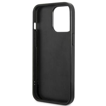 Guess GUHCP13LPS4DGPK Hardcase Strass Metal Logo Aizsargapvalks priekš iPhone 13 Pro 6.1