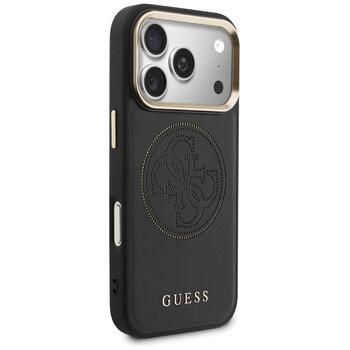 Guess Perforated 4G MagSafe Case Aizsargapvalks priekš iPhone 17 Pro / melns (GUHMP17L5PG4SRGK)