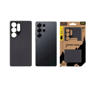 Tactical MagForce Aramid Cover Защитный чехол для Samsung Galaxy S25 Ultra / чёрный (TA-57983123713)