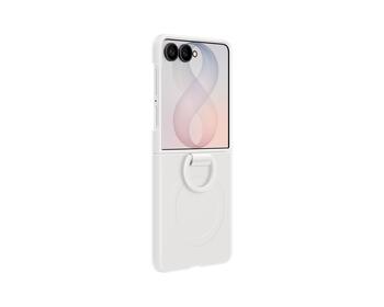 Samsung EF-EF776CWE Silicone Magnetic Cover with Ring Защитный чехол для Galaxy Z Flip 8 / белый (EF-EF776CWEGWW)