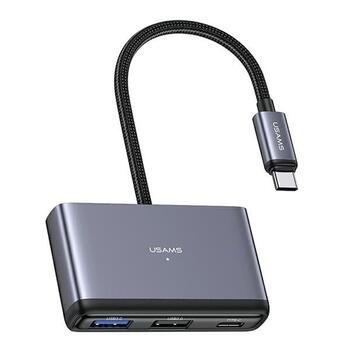 Usams 4in1 Adapteris 2xUSB 2.0 / USB 3.0 / USB-C Hubs (SJ627HUB01)