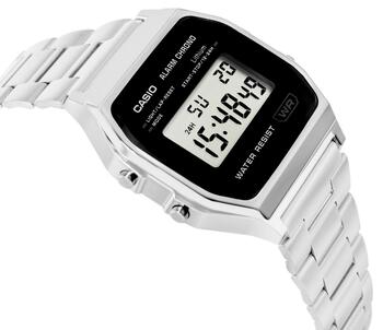 CASIO Vintage A158WEA-1EF Sieviešu rokas pulkstenis / sudraba (A158WEA-1EF)
