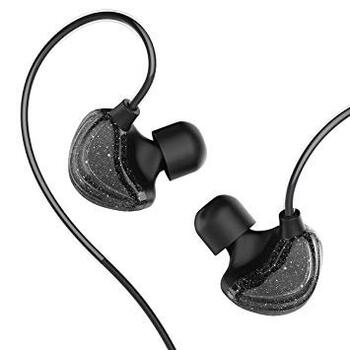 UiiSii CM5-L Premium Hi-Res Sport Наушники с Mикрофоном и пультом регулировки громкости / 3.5mm / 1.2m (IT-CM5-L/BK)