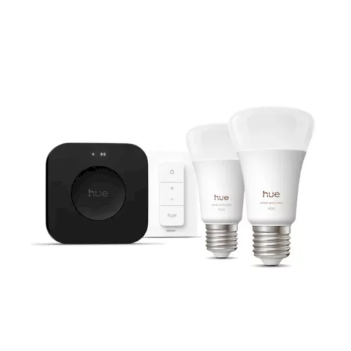 Philips Hue Bridge Pro + 2 x E27 + регулятор яркости Набор для умного освещения (8720169374683)