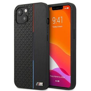 BMW Коллекция M BMHCP13STRTBK Back Case Кожанный Чехол для телефона Apple iPhone 13 Mini (BMHCP13STRTBK)