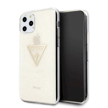 Guess GUHCN58SGTLGO Glitter Triangle Защитный чехол для iPhone 11 Pro / золотой (GUHCN58SGTLGO)