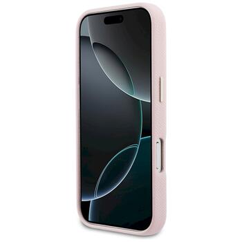 Case Guess FW Resin Logo Защитный чехол для iPhone 17 Pro / розовый (GUHCP17S5PS4RGGP)