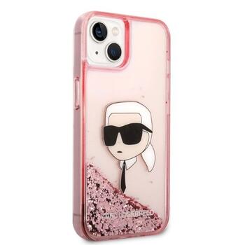 Karl Lagerfeld KLHCP14MLNKHCP Glitter Karl Head Aizsargapvalks priekš iPhone 14 Plus / 15 Plus 6,7