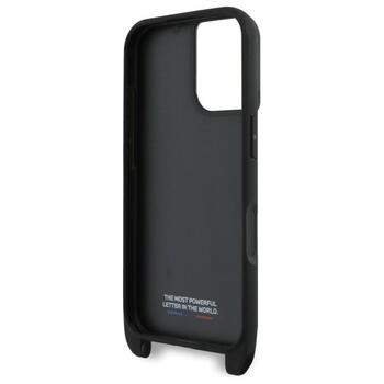 BMW M Edition Carbon Stripe & Strap Aizsargapvalks priekš Apple iPhone 16 Plus (BMHCP16M23PSCCK)