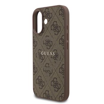 Guess PU Leather 4G Colored Ring MagSafe Case Защитный чехол для iPhone 17 / коричневый (GUHMP17SG4GFRW)