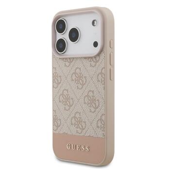 Guess PU 4G Stripe Case Защитный чехол для iPhone 17 Pro / розовый (GUHCP17LG4GLPI)