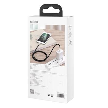 Baseus Cafule USB Cable Кабель для зарядки Lightning 2.4A 1m / чёрный (CALJK-A01)