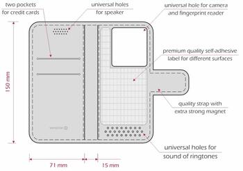 Swissten Libro XL Универсальный чехол-книжка 158 x 80mm (39000216)