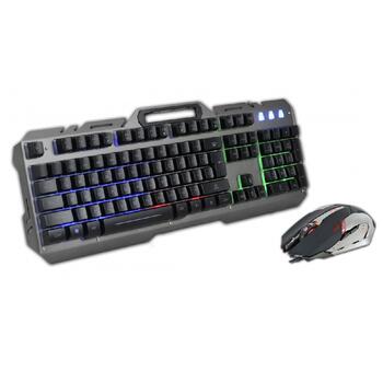 Rebeltec vadu komplekts: LED tastatūra + pele (AKKSGKLAREB00005)
