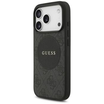 Guess 4G Circle Classic Logo MagSafe Aizsargapvalks priekš iPhone 17 Pro / melns (GUHMP17LP4PGRSGK)