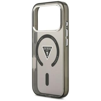 Case Guess IML Gradient Triangle Logo MagSafe Защитный чехол для iPhone 17 Pro / чёрный (GUHMP17LHGTMLCGK)