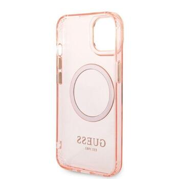 Guess GUHMP14MHTCMP Hardcase Gold Outline Translucent MagS Защитный чехол для iPhone 14 Plus/15 Plus 6.7
