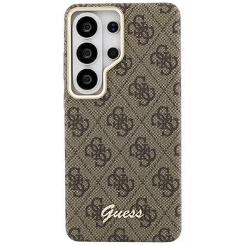 Guess 4G Script MagSafe Case Защитный чехол для Samsung Galaxy S26 Ultra / коричневый (GUHMS26L5P4FWMSW)