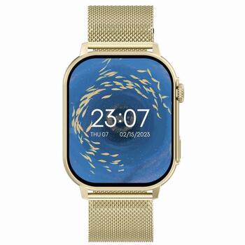 Smartwatch Gravity GT15-7 Силиконовый ремешок + золотой браслет / розовый (GT15-7)