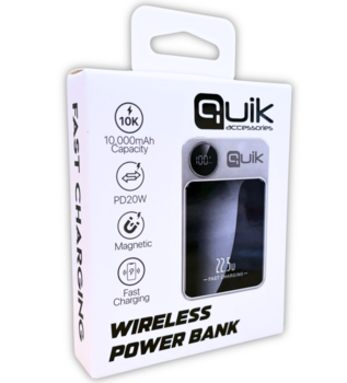 Quik Accessories QP-820 Wireless Magnetic Power Bank Беспроводной Магнитный Повер банк 10000mAh (QP-820)
