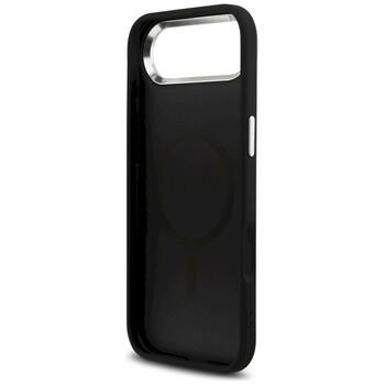 Guess 4G Triangle Logo MagSafe Case Защитный чехол для iPhone Air / чёрный серебристый (GUHMP17MP4TSRCMK)