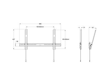 Multibrackets MB-0995 TV sienas kronšteins ar slīpumu televizoriem līdz 40