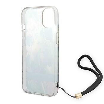 Guess GUOHCP14SHFLSB Защитный чехол Flower Strap для iPhone 14 / 15 / 13 6.1