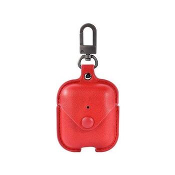 Devia Lux Series Eco Кожаный чехол с магнитным карабином Apple AirPods 1st Generation (D0324)