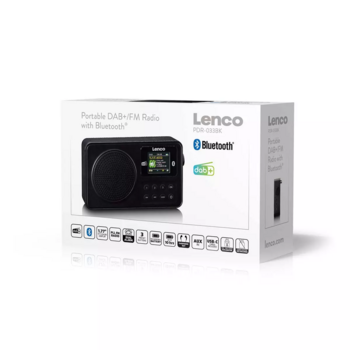 Lenco PDR-033BK Pārnēsājamais Radio FM / Bluetooth (PDR-033BK)