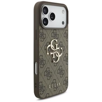 Guess 4G Big Logo Case Защитный чехол для iPhone 17 Pro Max / коричневый (GUHCP17X4GMGBR)
