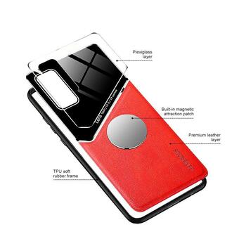 Mocco Lens Leather Back Case Кожанный чехол для Apple iPhone 12 Pro Красный (MO-LC-APP-IP-12PRO)