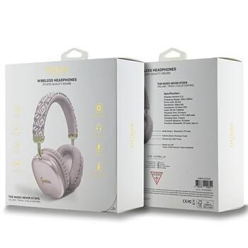Guess Bluetooth on-ear headphones GUBHK1GCTCSP Gcube Metallic Script Logo Беспроводные наушники / розовый (GUBHK1GCTCSP)