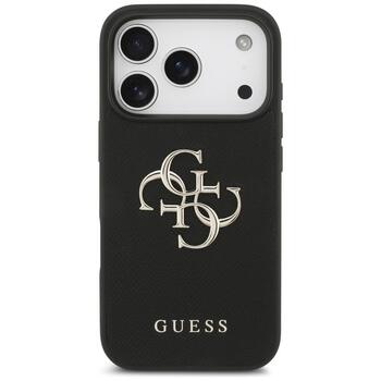 Guess Grained Big 4G & Classic Logo case Защитный чехол для iPhone 17 Pro / чёрный (GUHCP17LPGT4MBK)