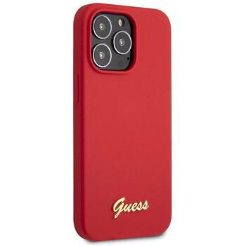 Guess GUHCP13XLSLMGRE Silicone Vintage Gold Logo Защитный чехол для iPhone 13 Pro Max 6.7