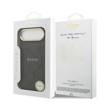 Guess PU Leather 4G Gold Frame MagSafe Case Чехол для Apple iPhone 17 Air (GUHMP17MP4MSEGCK)