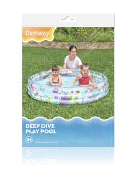 Bestway 51004 Piepūšamais Bērnu Baseins 152 cm / 30 cm (51004)